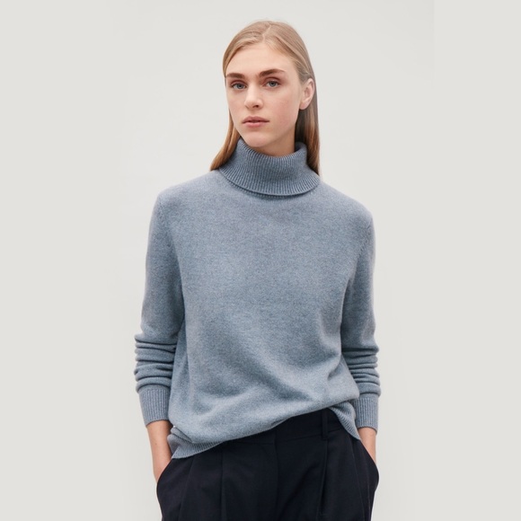 Cos Fine Knit Pure Cashmere Turtleneck 